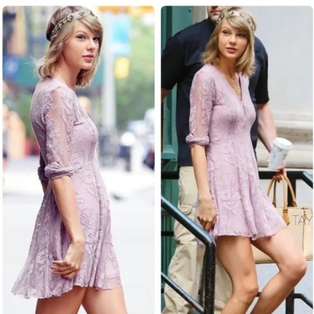Free People Reign Over Me Purple Lavender Lace Mini Dress Aso Taylor Swift 8